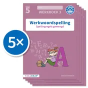 Omslag van Werkwoordspelling werkboek 3 groep 5 (Set van 5)