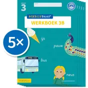 Omslag van Schrijfbaas Blokletters Werkboek 3B (Set van 5)