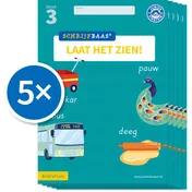 Omslag van Schrijfbaas Blokletters Laat het zien-boek Groep 3 (Set van 5)