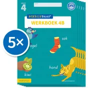 Omslag van Schrijfbaas Blokletters Werkboek 4B (Set van 5)