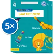 Omslag van Schrijfbaas Blokletters Laat het zien-boek Groep 4 (Set van 5)