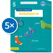 Omslag van Schrijfbaas Blokletters Werkboek 5A (Set van 5)