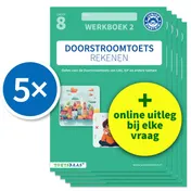 Omslag van Doorstroomtoets Rekenen – Werkboek 2 + Online video-uitleg (set van 5)