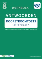 Omslag van Doorstroomtoets Oefenboek – Antwoordenboek + Online video-uitleg