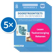 Omslag van Doorstroomtoets Leer- en Oefenboek – Werkboek 2 + Online uitlegvideo’s (set van 5)