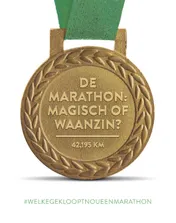Omslag van De marathon: magisch of waanzin?