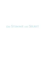 Omslag van Die Stimme des Selbst