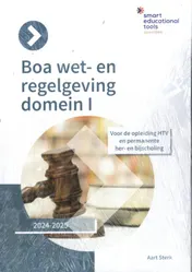 Omslag van Boa Wet- en regelgeving domein I