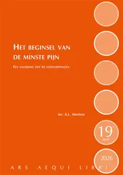 Omslag van Het beginsel van de minste pijn