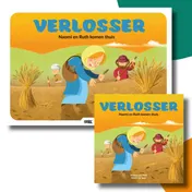 Omslag van Verlosser kamishibai vertelplaten + boek