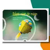 Omslag van Raket naar de maan | Michel de Boer | kamishibai vertelplaten