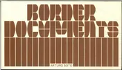 Omslag van Border Documents