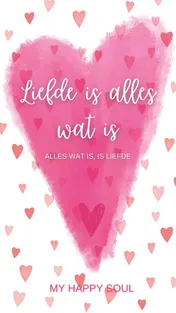 Omslag van Liefde is alles wat is