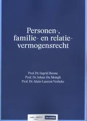 Omslag van Personen-, familie- en familiaal vermogensrecht