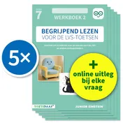 Omslag van Begrijpend lezen voor de LVS-toetsen - Groep 7 - Werkboek 2 + Online video-uitleg (set van 5)