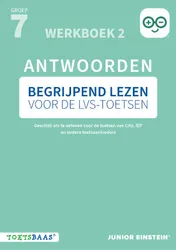Omslag van Begrijpend lezen voor de LVS-toetsen - Groep 7 - Antwoordenboek 2 + Online video-uitleg