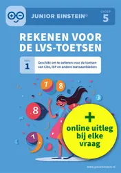 Omslag van Rekenen voor de LVS-toetsen - Deel 1 - Groep 5 + Online video-uitleg