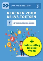 Omslag van Rekenen voor de LVS-toetsen - Deel 2 - Groep 5 + Online video-uitleg