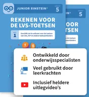 Omslag van Rekenen voor de LVS-toetsen set - Deel 1 en 2 - Groep 5 + Online video-uitleg