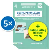 Omslag van Begrijpend lezen voor de LVS-toetsen - Groep 4 - Werkboek 1 - Set van 5