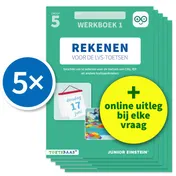 Omslag van Rekenen voor de LVS-toetsen - Groep 5 - Werkboek 1 - Set van 5