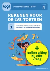 Omslag van Rekenen voor de LVS-toetsen - Deel 1 - Groep 4 + Online video-uitleg