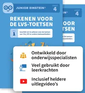 Omslag van Rekenen voor de LVS-toetsen set - Deel 1 en 2 - Groep 4