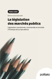 Omslag van La législation des marchés publics