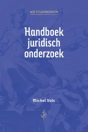 Omslag van Handboek juridisch onderzoek