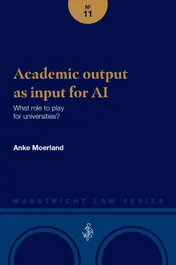 Omslag van Academic output as input for AI