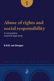 Omslag van Abuse of rights and social responsibility