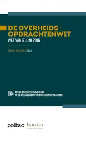 Omslag van De Overheidsopdrachtenwet. Wet van 17 juni 2016