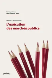Omslag van L'exécution des marchés publics