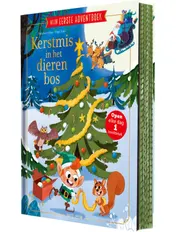 Omslag van Mijn eerste adventboek - Kerstmis in het dierenbos