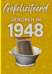 Omslag van 4x Felicitatieboekje 1948 +4x envelop