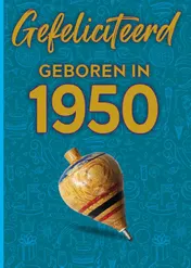 Omslag van 4x Felicitatieboekje 1950 +4x envelop