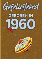 Omslag van Gefeliciteerd geboren in 1960 set van 4
