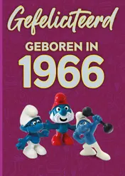 Omslag van 4Gefeliciteerd geboren in 1966 set van 4