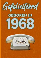 Omslag van Gefeliciteerd geboren in 1968 set van 4