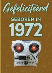 Omslag van Gefeliciteerd geboren in 1972 set van 4