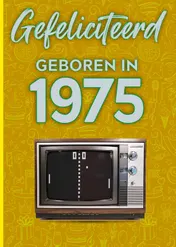 Omslag van Gefeliciteerd geboren in 1975 set van 4