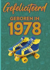 Omslag van Gefeliciteerd geboren in 1978 set van 4