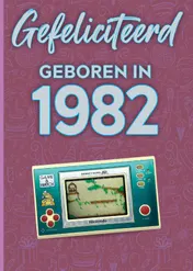Omslag van Gefeliciteerd geboren in 1982 set van 4