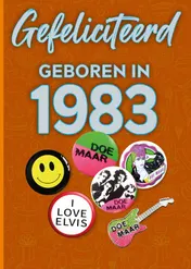 Omslag van Gefeliciteerd geboren in 1983 set van 4