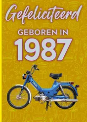 Omslag van Gefeliciteerd geboren in 1987 set van 4