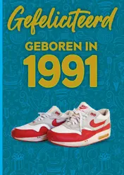 Omslag van Gefeliciteerd geboren in 1991 set van 4