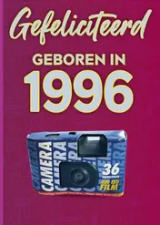 Omslag van Gefeliciteerd geboren in 1996 set van 4