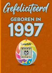 Omslag van Gefeliciteerd geboren in 1997 set van 4