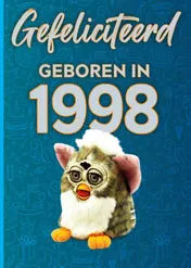 Omslag van Gefeliciteerd geboren in 1998 set van 4