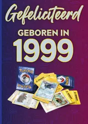 Omslag van Gefeliciteerd geboren in 1999 set van 4